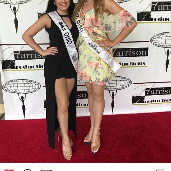 Yellow floral (worn once) - Picture 1 of 1